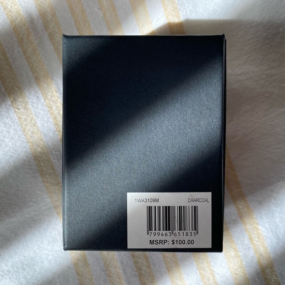 PX Clothing | BNIB |⌚️Tyler Leather Strap Watch in Charcoal - Picture 9 of 11